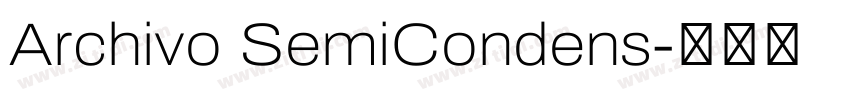 Archivo SemiCondens字体转换